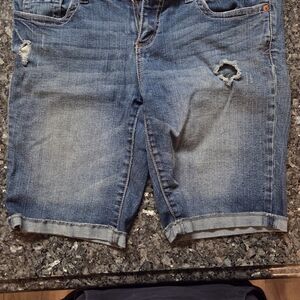 Aeropostale B Blue Distressed Jean Shorts Size 9/10 LIKE NEW